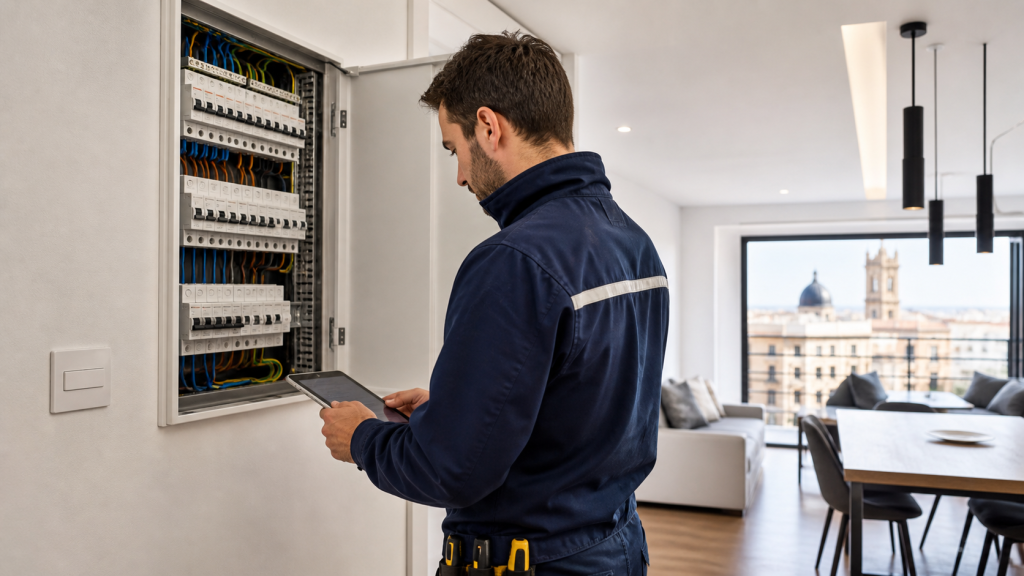 Cuadro e instalación eléctrica revisados por Eléctrica Levante